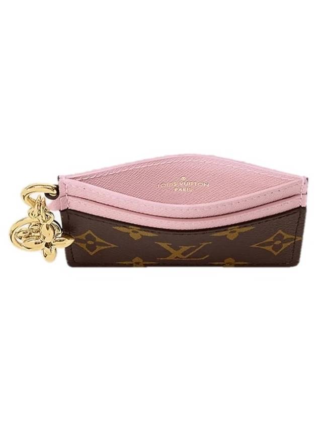 LV Charm Monogram Card Wallet Pink Brown - LOUIS VUITTON - BALAAN 3