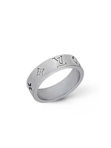 Mosaic Thin Ring Silver - LOUIS VUITTON - BALAAN 1