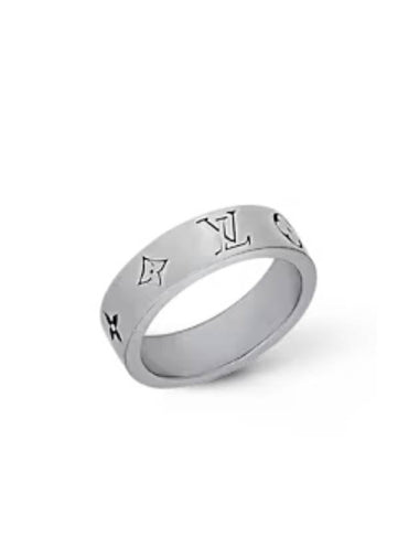 Mosaic Thin Ring Silver - LOUIS VUITTON - BALAAN 1