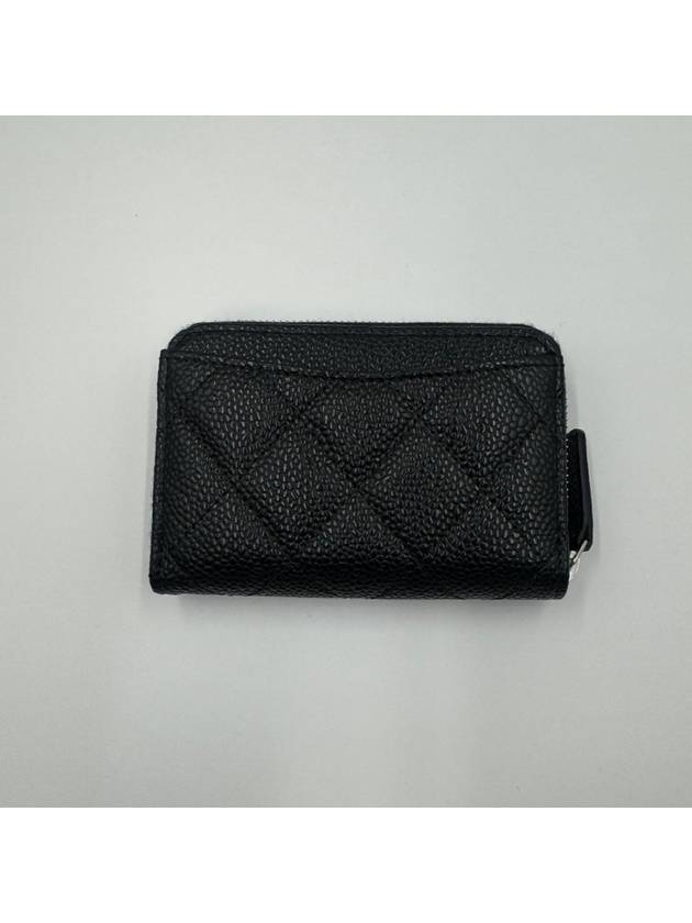 Classic Zipped Coin Purse Grained Calfskin & Gold Black - CHANEL - BALAAN 8