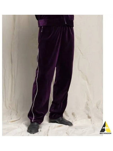 CAMI Ami EL FORTGENS U Sweat Pants Piping Purple - CAMIEL FORTGENS - BALAAN 1