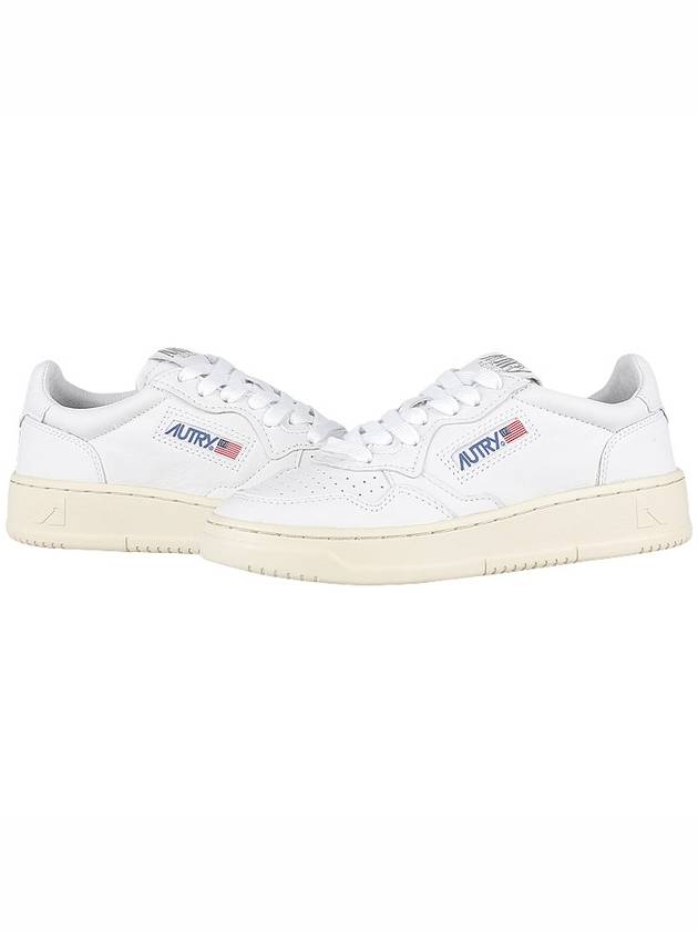 Medalist Goatskin Low Top Sneakers White - AUTRY - BALAAN 3