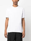 Men's Back Logo Label Cotton Short Sleeve T-Shirt White - TEN C - BALAAN 4