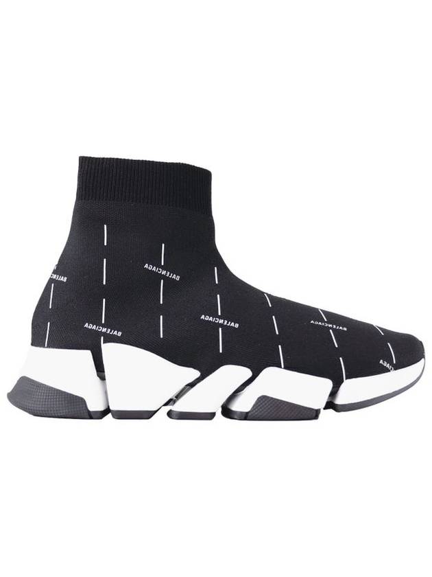 Speed ​​2.0 Logo High Top Sneakers Black - BALENCIAGA - BALAAN 3