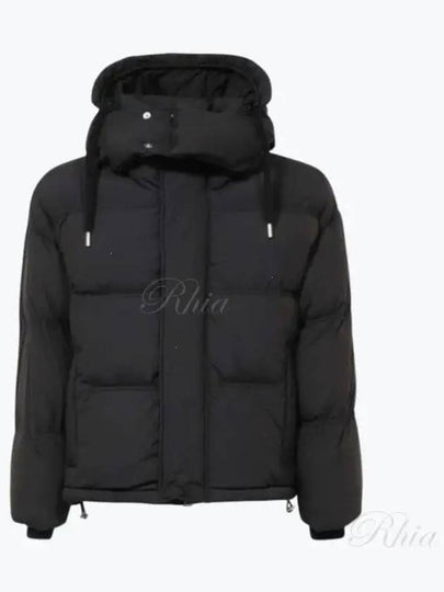 Oversized Nylon Puffer Down Jacket Black - AMI - BALAAN 2