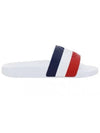 Jeanne Tri Color Slippers White - MONCLER - BALAAN 1