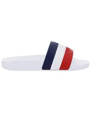 Jeanne Tri Color Slippers White - MONCLER - BALAAN 1