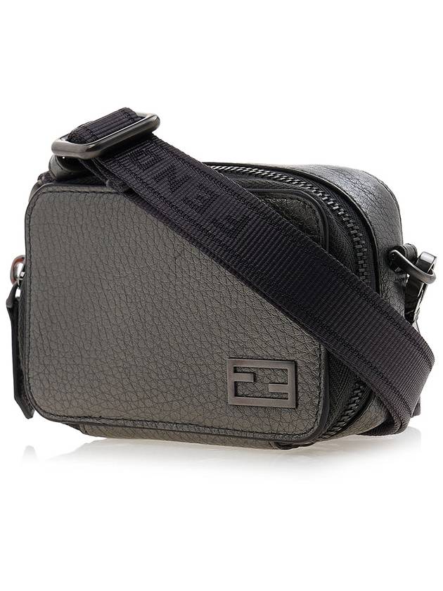 Baquette Logo Cross Bag Grey - FENDI - BALAAN 3