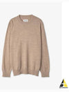 Signature Stitch Crew Neck Wool Alpaca Knit Top Beige - MAISON MARGIELA - BALAAN 2