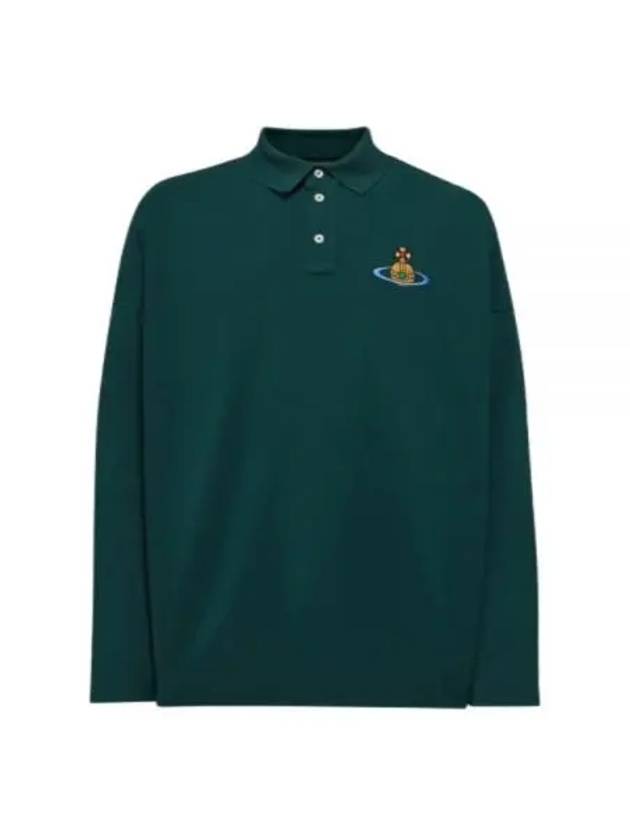 ORB Logo Polo Shirt Green - VIVIENNE WESTWOOD - BALAAN 2