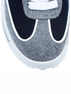 Melton Clear Sole Tech Runner Sneakers Navy Grey - THOM BROWNE - BALAAN 5