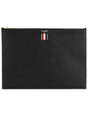 Medium Document Holder Clutch Bag Black - THOM BROWNE - BALAAN 2