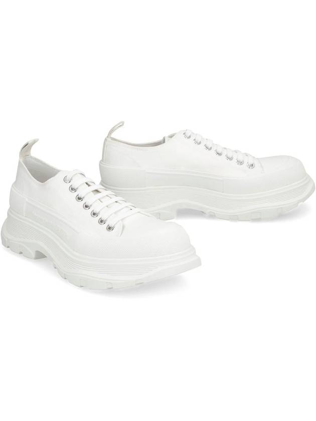 Tread Slick Platform Low Top Sneakers White - ALEXANDER MCQUEEN - BALAAN 4