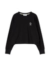 Essential Crop Long Sleeve T-Shirt Black - THE GREEN LAB - BALAAN 1