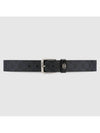 Men's Interlocking G Detail Belt Black - GUCCI - BALAAN 2