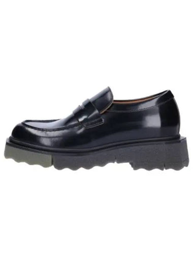 sponge leather loafers black - OFF WHITE - BALAAN 1