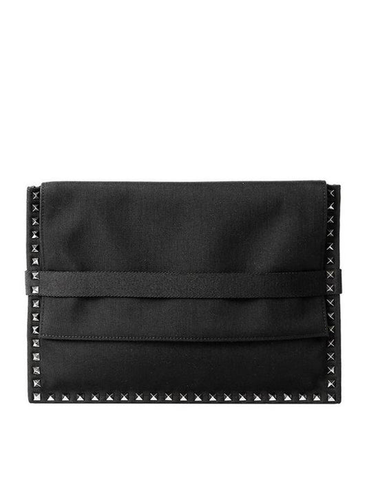 Men's Clutch Bag Black - VALENTINO - BALAAN 1