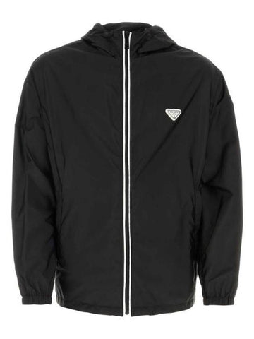 Re-Nylon Blouson Jacket Black - PRADA - BALAAN 1