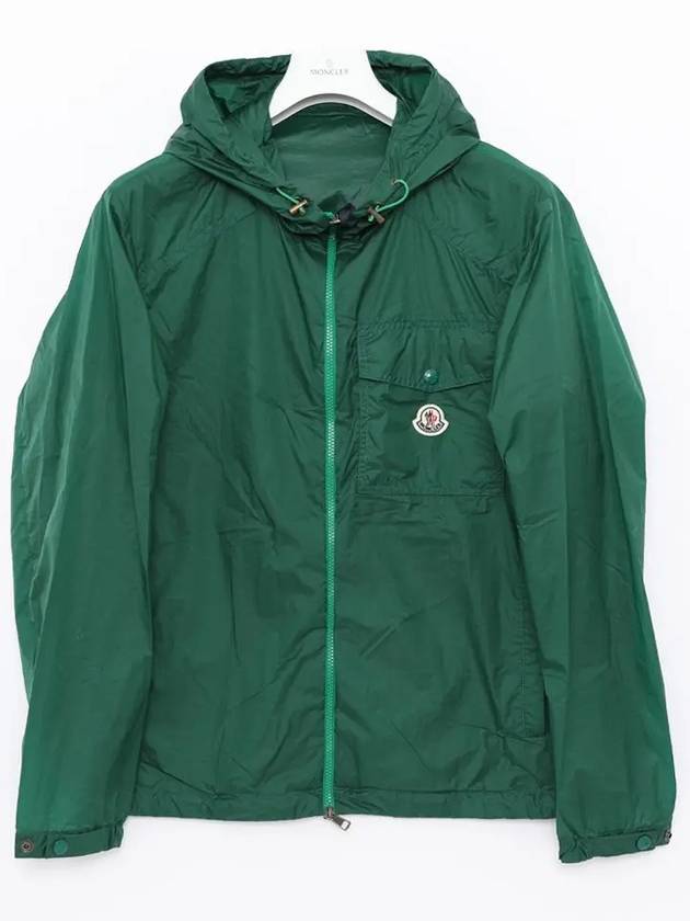 Men's Samakar Hooded Zip-Up Jacket Green - MONCLER - BALAAN 4