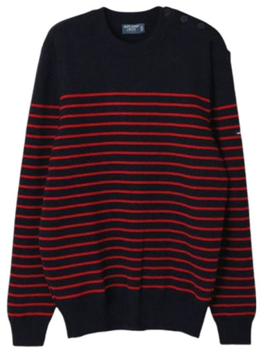 Binic Striped Sailor Knit Top Medoc Navy - SAINT JAMES - BALAAN 1