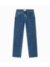 Jeans 90s Denim Straight Jeans Mid Blue - CALVIN KLEIN - BALAAN 1