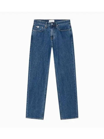 Jeans 90s Denim Straight Jeans Mid Blue - CALVIN KLEIN - BALAAN 1