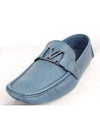 LV initial leather loafer blue 8 5 275 - LOUIS VUITTON - BALAAN 7