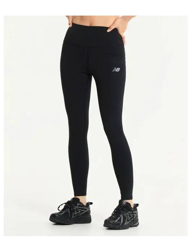 NBNSE4P022 WOMEN Harmony 25 inch high rise leggings BLACK - NEW BALANCE - BALAAN 1