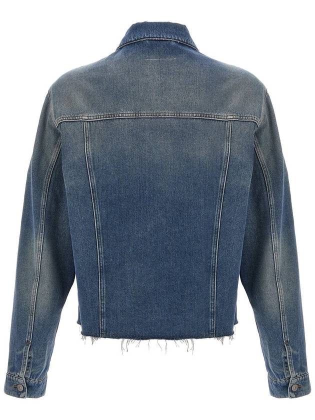 Mm6 Maison Margiela Raw Cut Denim Jacket - MAISON MARGIELA - BALAAN 2