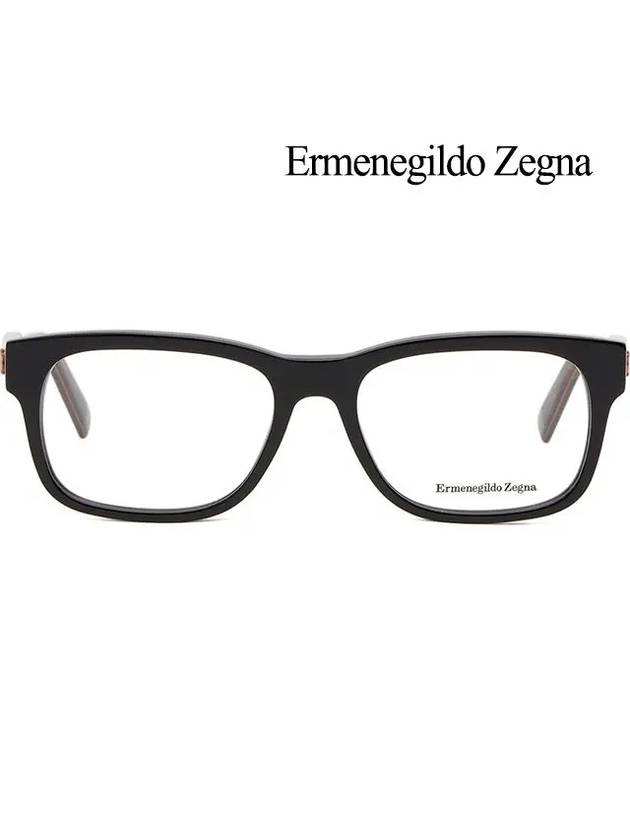 Zegna glasses frame EZ5173 001 horn rim black square men - ERMENEGILDO ZEGNA - BALAAN 3