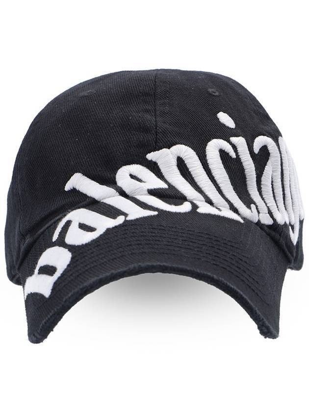 diagonal logo ball cap black - BALENCIAGA - BALAAN 1