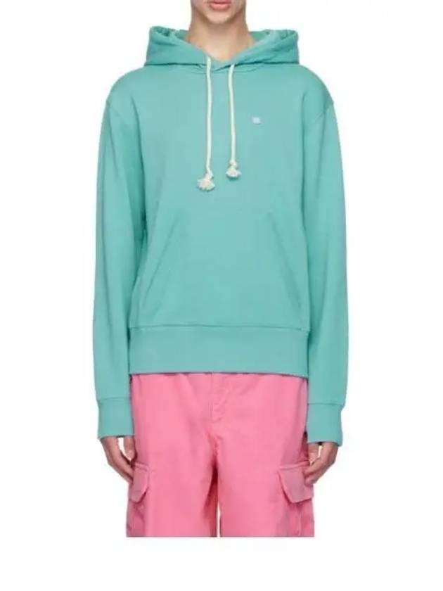 Small Logo Patch Hoodie Sky Blue - ACNE STUDIOS - BALAAN 1