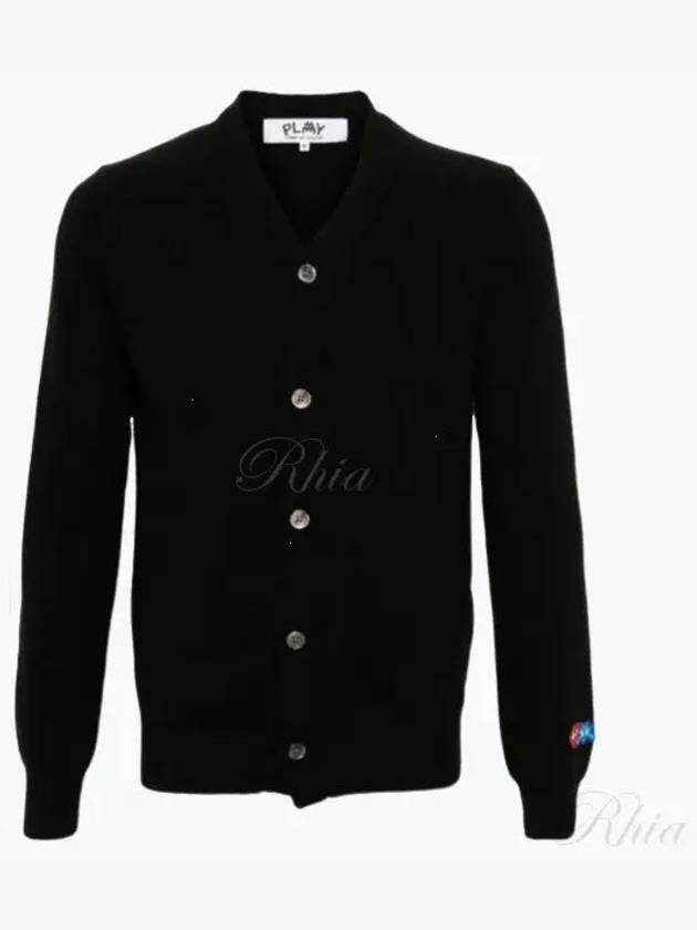 Men s Invader Cardigan Knitwear P1N088 Black - COMME DES GARCONS - BALAAN 1