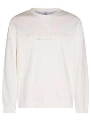 Logo Print Crew Neck Sweatshirt Off White - BRUNELLO CUCINELLI - BALAAN 1