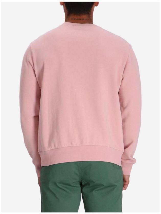 Embroidered Pony Logo Crew Neck Cotton Sweatshirt Pink - POLO RALPH LAUREN - BALAAN 3