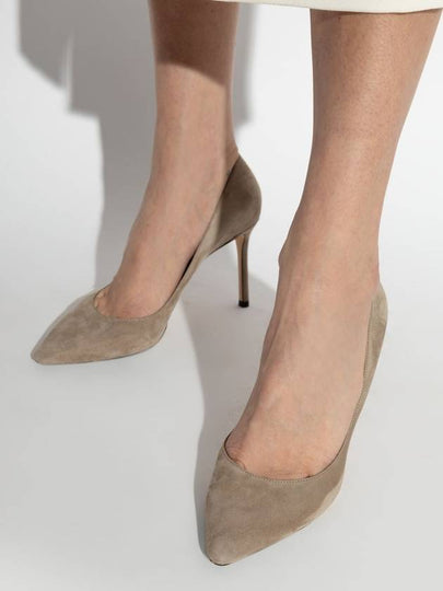 Jimmy Choo Suede Heels Romy, Women's, Grey - JIMMY CHOO - BALAAN 2