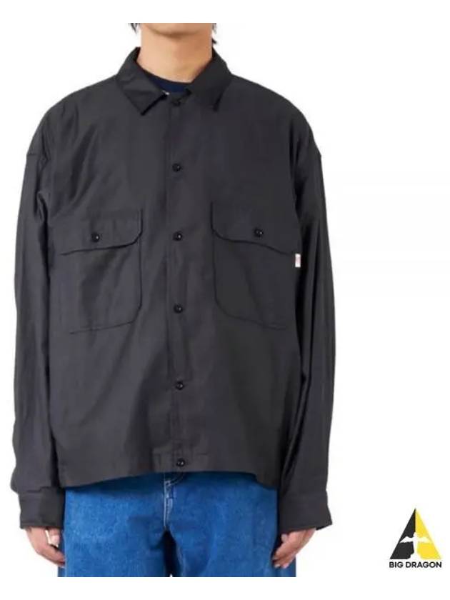 COLLAR SHIRT LS DTA0312 LMF CHARCOAL long sleeve - DANTON - BALAAN 1