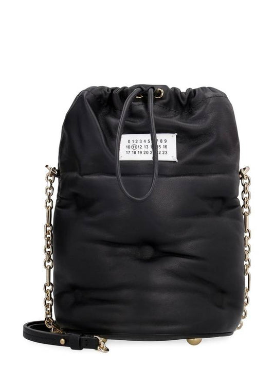 Glam Slam Emboss Bucket Bag Black - MAISON MARGIELA - BALAAN 1