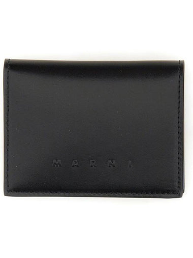 Marni Bi-Fold Leather Wallet - MARNI - BALAAN 1