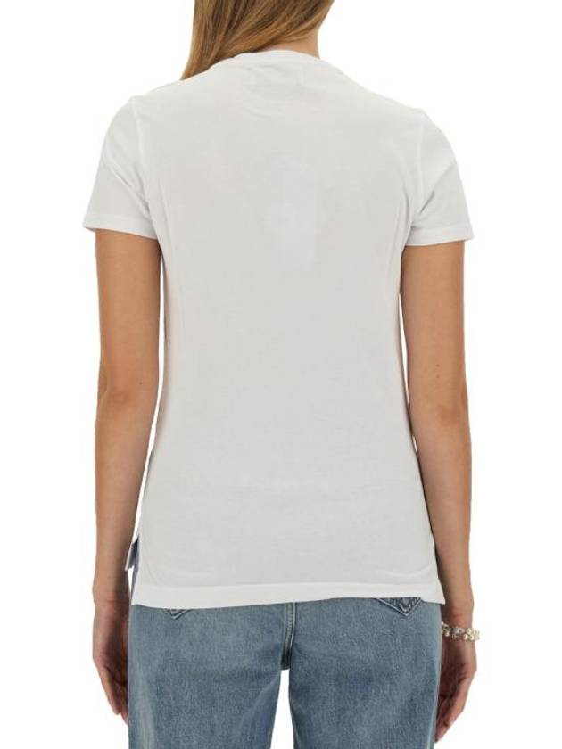 Embroided ORB Peru Short Sleeve T-Shirt White - VIVIENNE WESTWOOD - BALAAN 4