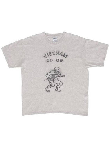 Wild Donkey Short Sleeve T Shirt VIETNAM OVERDYED HEATHER GRAY Free - WILD DONKEY - BALAAN 1