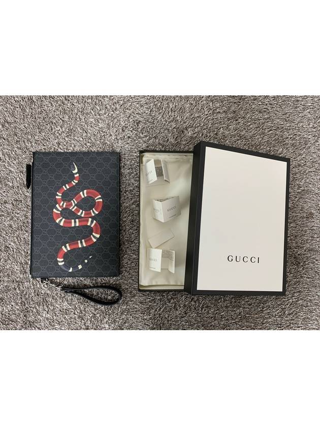 Kingsnake Clutch Black - GUCCI - BALAAN 7