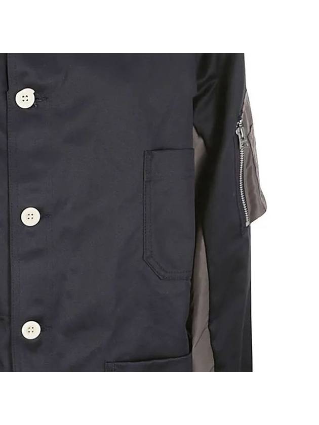 Jacket 2403316M 234 NAVY×TAUPE - SACAI - BALAAN 4