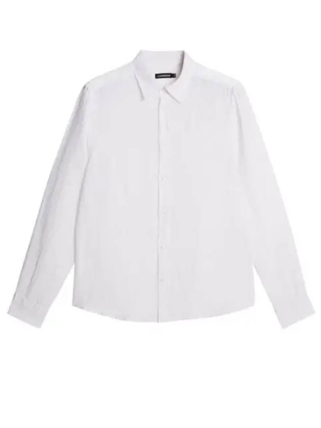 24 SLIM LS LINEN MELANGE SHIRT FMST10655 0000 Men s long sleeve - J.LINDEBERG - BALAAN 1