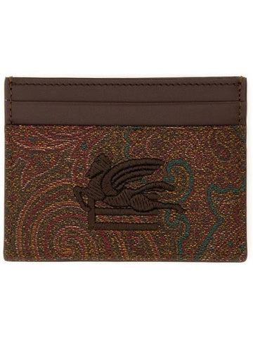 Etro Paisley Print Card Holder - ETRO - BALAAN 1