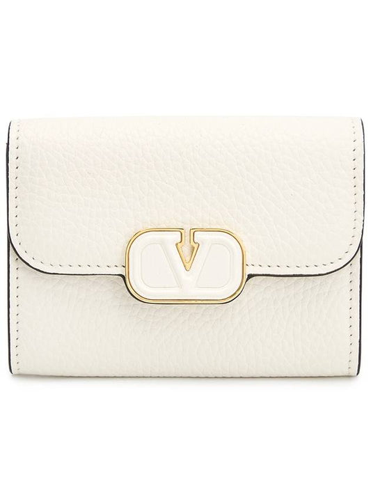 V logo women s card wallet P0AA7LFN 098 - VALENTINO - BALAAN 1