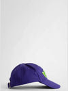 Hat OMLB041S23FAB0033770 PURPLE - OFF WHITE - BALAAN 3