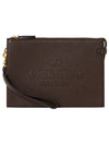 logo identity clutch bag brown - VALENTINO - BALAAN.