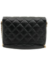 Black Grained Calfskin Caviar Gold Plated Flap Melody Chain Shoulder Bag AS3165 - CHANEL - BALAAN 3