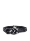 Loop It Monogram Bracelet Silver Black - LOUIS VUITTON - BALAAN 2